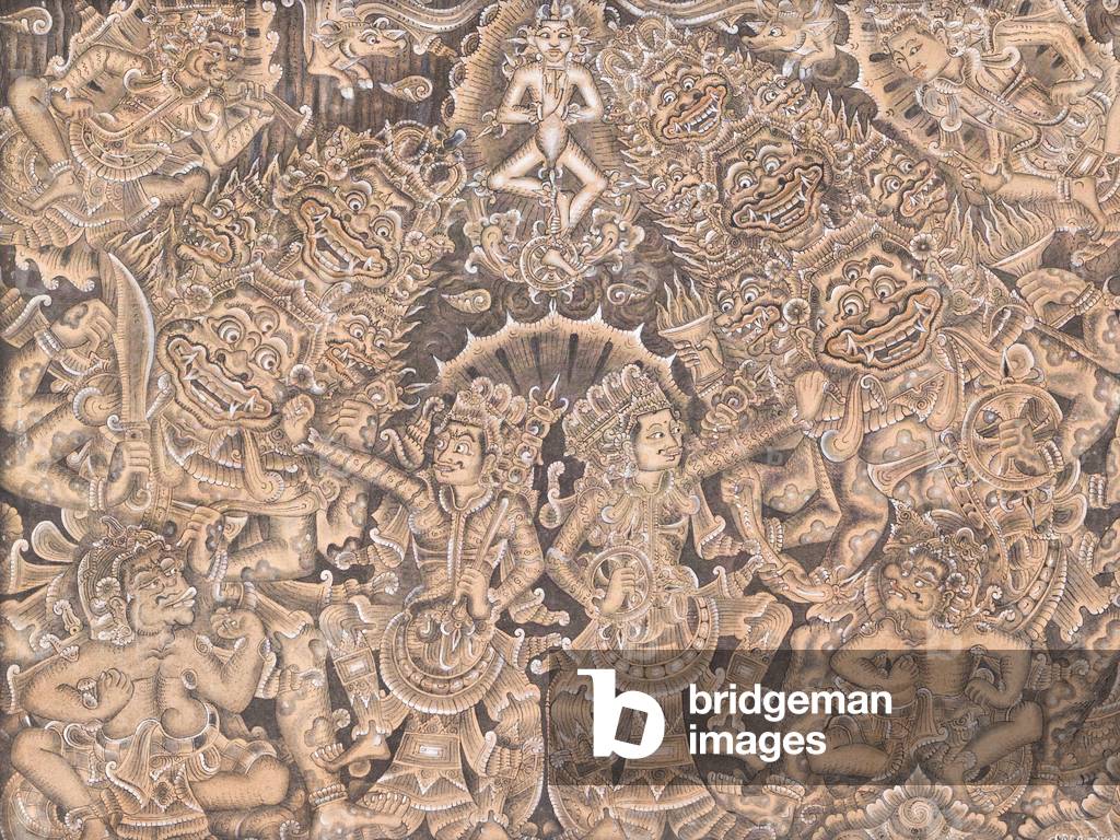 The Barathayuda War (acrylic on canvas)