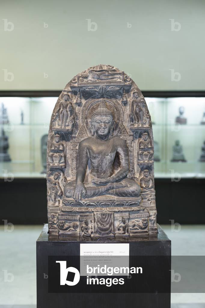 Buddha in eight great miracles, Pala style, 9th century AD