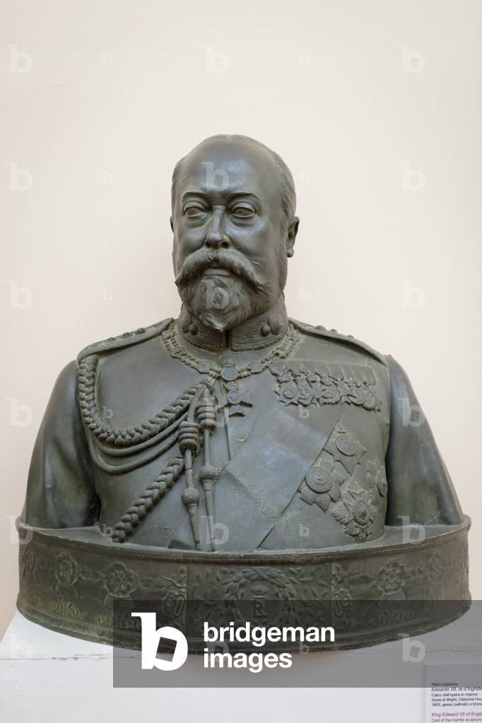 King Edward VII of England, 1903 (bronze patinated marble)