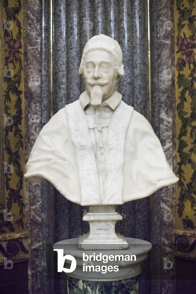 Marble bust of Pope Alexander VII Chigi (marble)