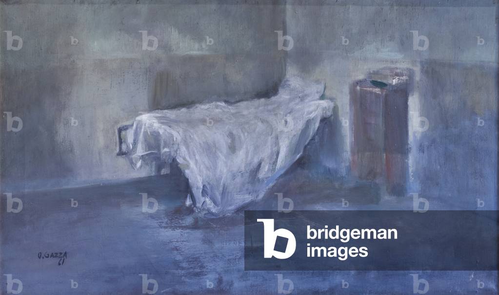 Remembering a stay in Rome, 1961, (oil on canvas)