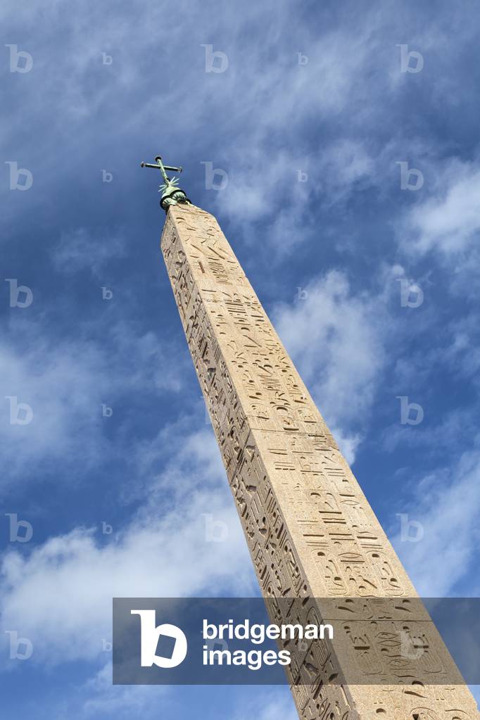 Egyptian obelisk at piazza del popolo, Rome, Italy