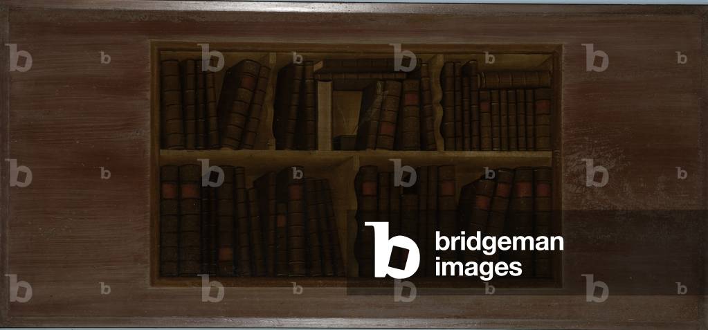 Shelf of Books, 1769 (oil on wood)