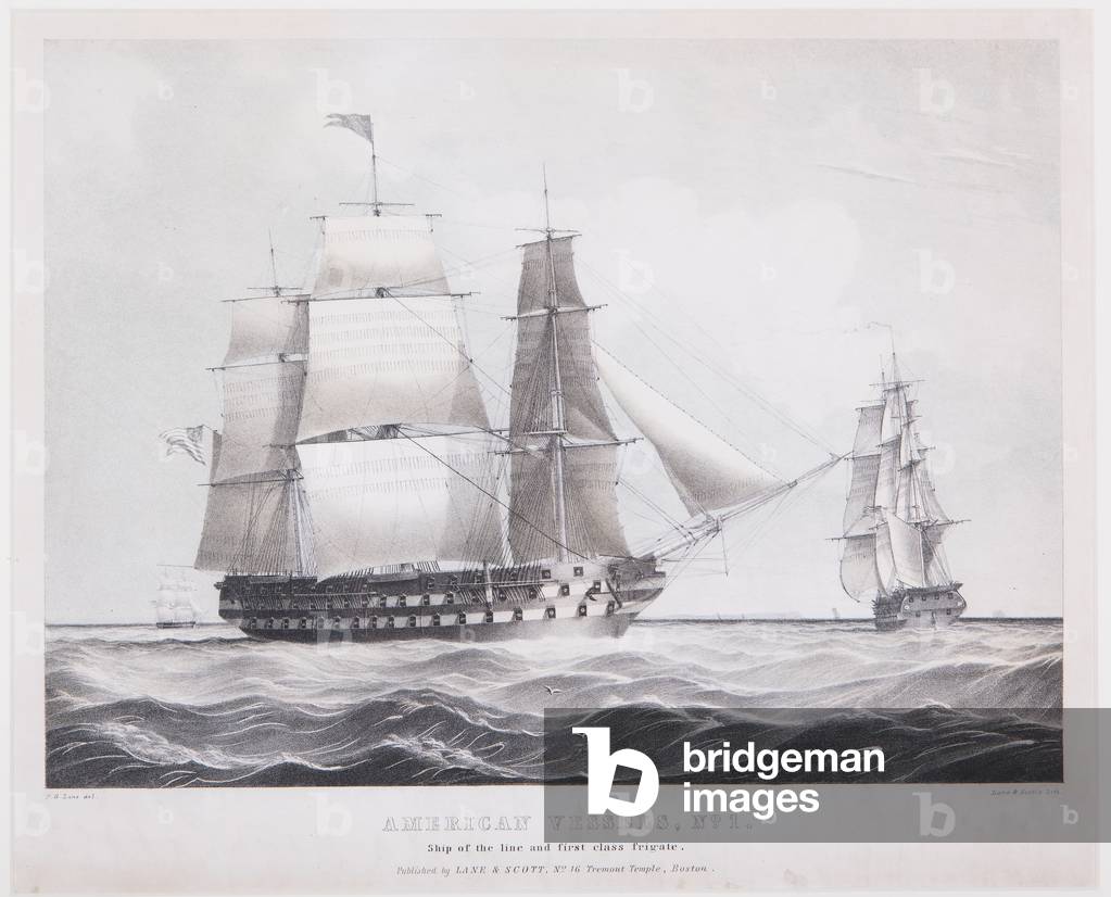 American Vessels No. 1, c.1845 (litho)