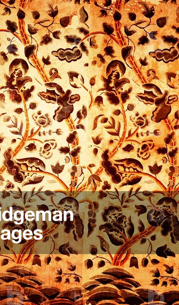 Wallpaper from a house in Colchester, early 18th century