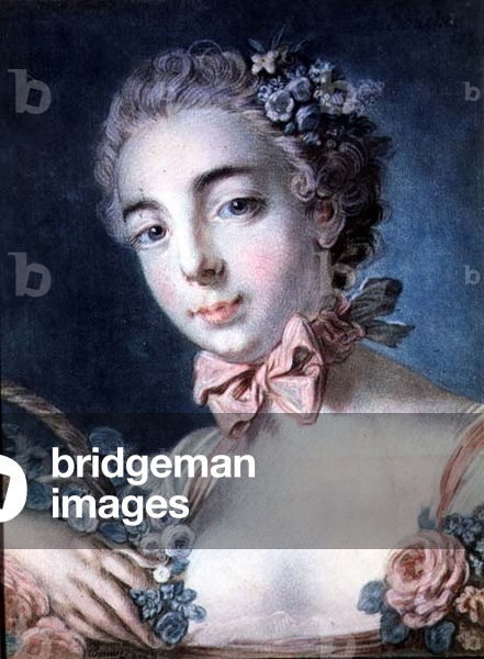 Tete de Flore, portrait of Mme Baudion, daughter of Boucher, after a drawing by Boucher