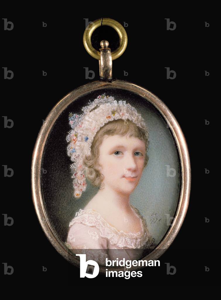 A Young Girl, 1775 (w/c on vellum) 