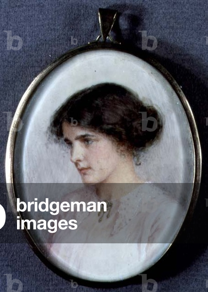 Portrait miniature of Marjory Webb, 1913 (w/c on ivory)