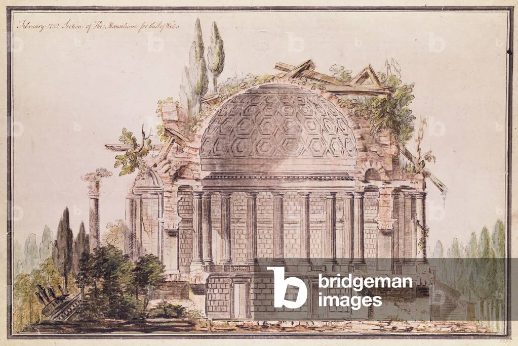 Architectural drawing for mausoleum for Frederick, Prince of Wales (1707-51), c.1751