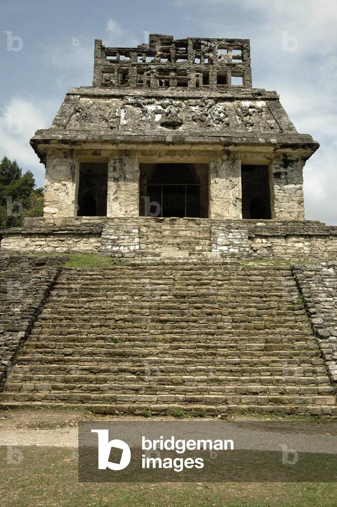 Mexico, Chiapas, Palenque (org. 100 Bcentury), Temple of the Sun