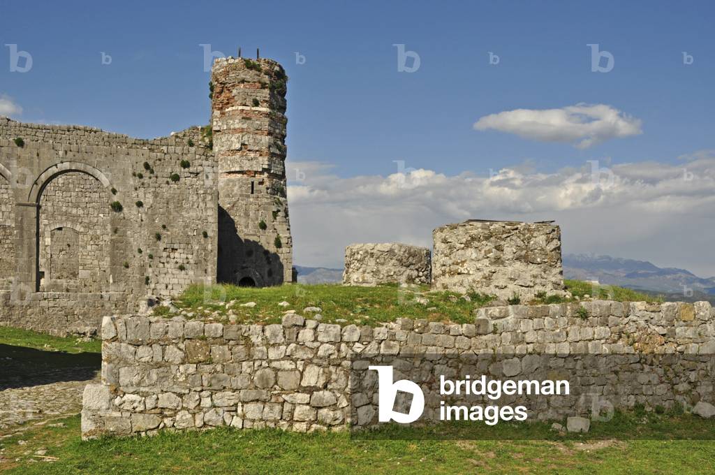 Second yard, remains of St Stephens Cathedral (15th Century), Rozafa Castle, Shkodra, Albania