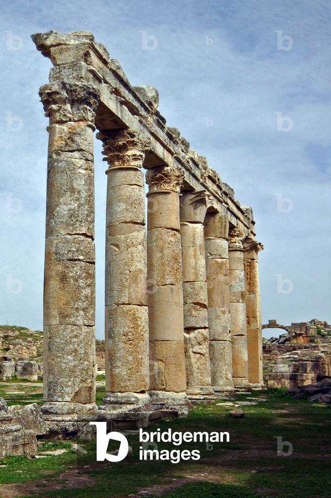 Syria, Apamea (2nd century AD), end of colonnaded street and Antioch Gate
