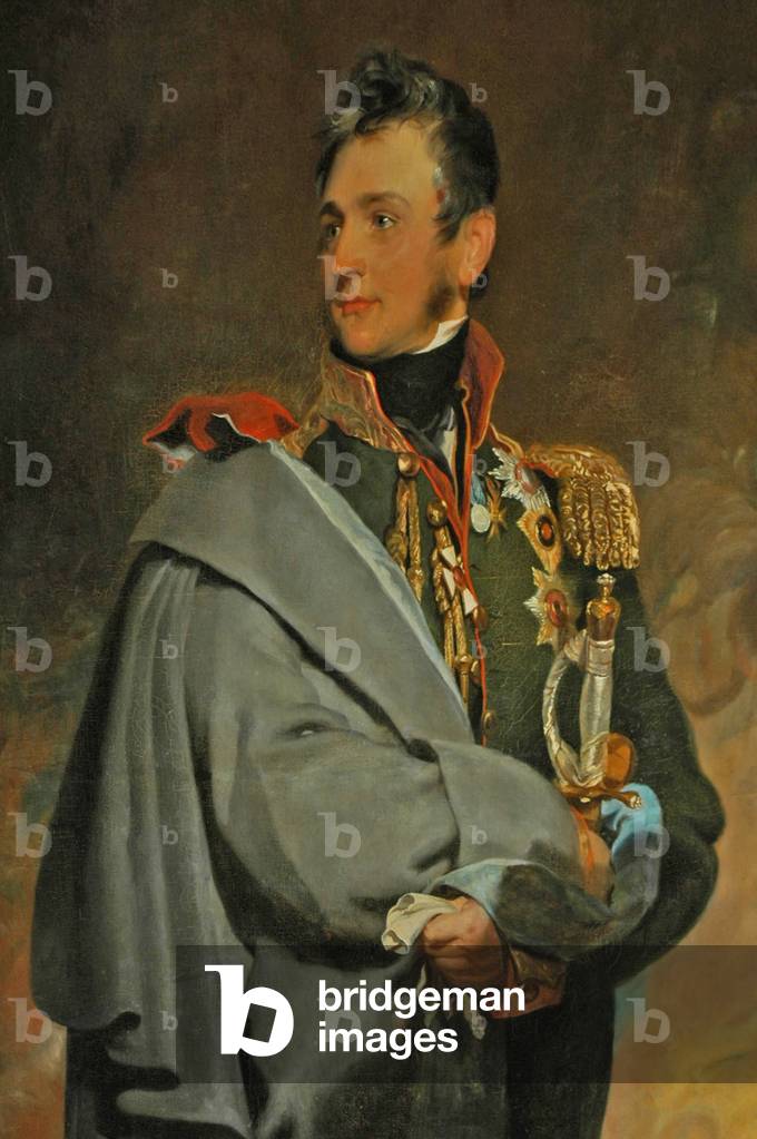 Ukraine, Yalta, Alupka Palace (1828), picture of Mikhail Vorontsov, governor and builder of the palace