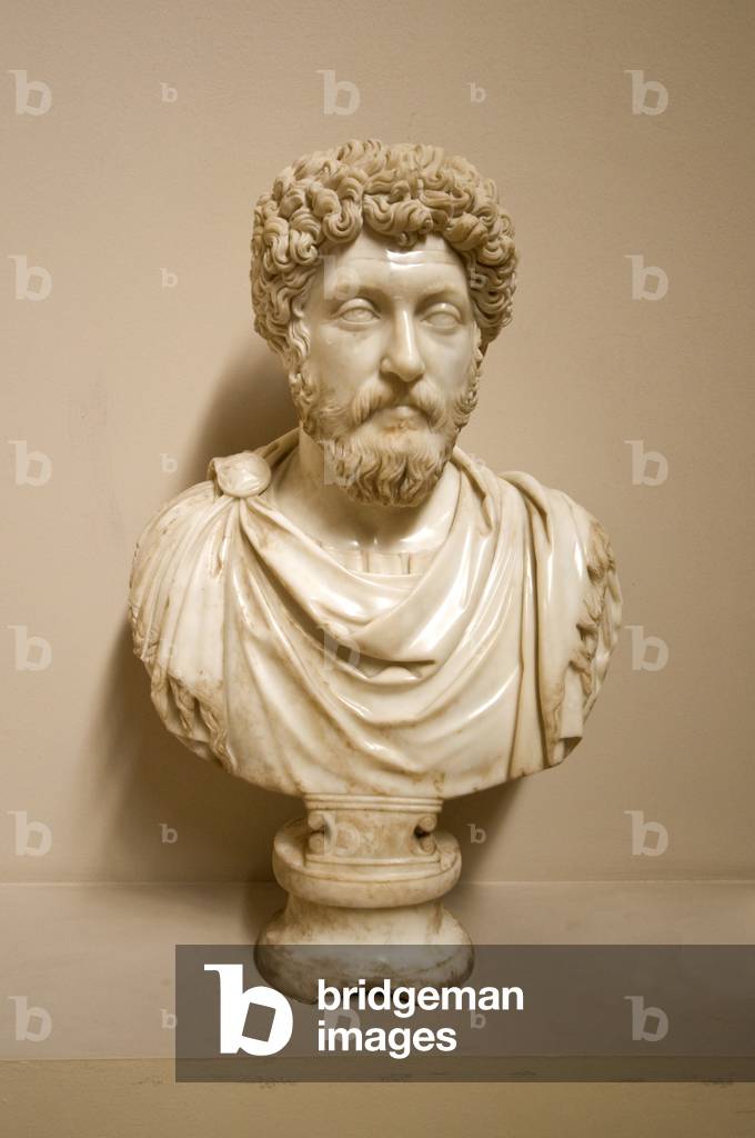 Turkey, Selçuk, bust of Marcus Aurelius (2nd Century AD)