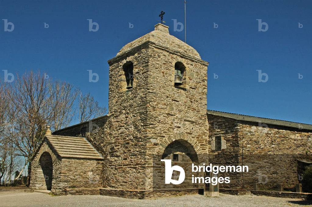 Europe, Spain, O Cebreiro (Celtic Town), Santa Maria Real Catholic Church .9th century.
