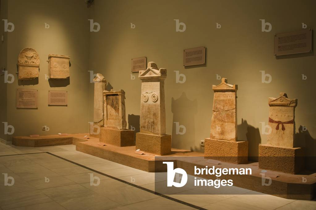Collection of exhibits, Volos Museum, Volos (?????), Magnesia Region, Greece (photo)