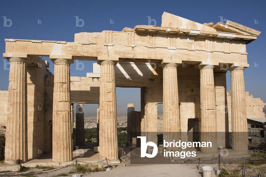 The Propylaia (BC 437), the Acropolis, Athens, Greece (photo)