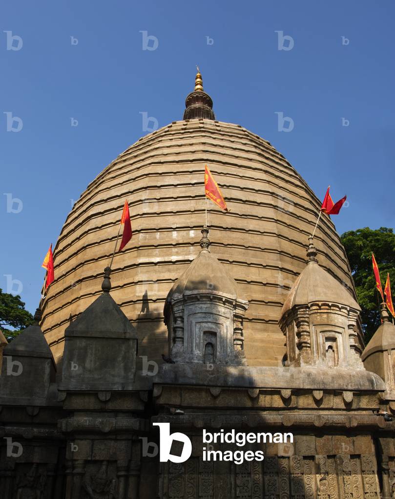 Maa Kamakhya Hindu Temple (Kamrup-Kamakhya Temple) cupola, Nilachal Hill, Guwahati, Assam, India (photo)