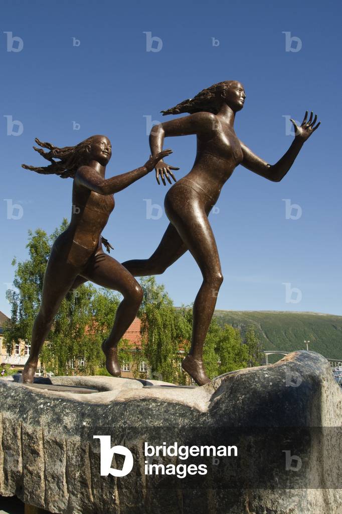 Sculpture, the Midnight Sun Marathon, Tromso, Norway (photo)