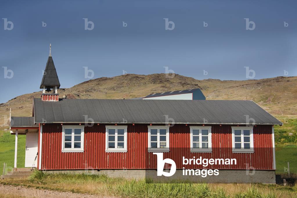 Tjodhilde’s  Lutheran Church, Qassiarsuk,  Kujalleq Municipality, South West Greenland, Europe (photo)