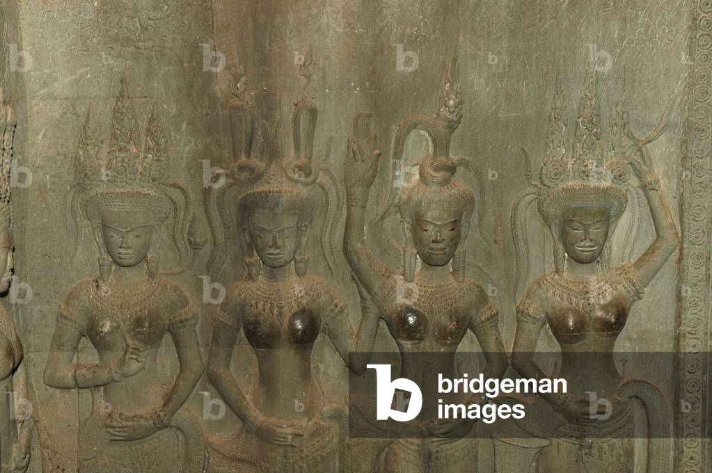 Apsara (sacred dancers) Budhhist-Hindu Temple, Angkor Wat, Siem Reap, Cambodia