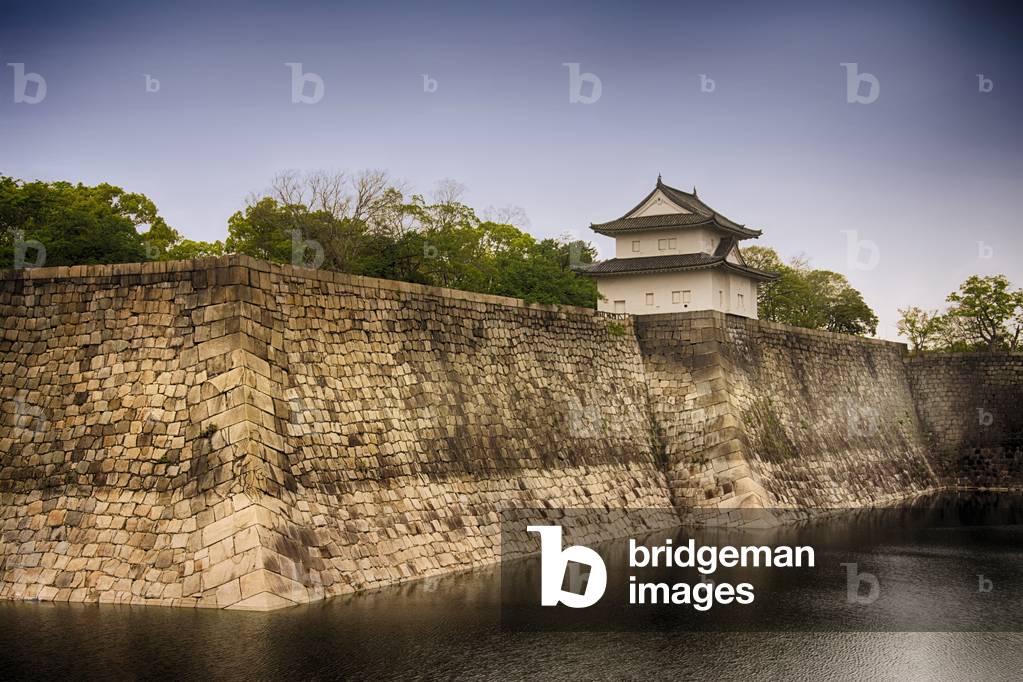 Osaka Castle (16th century), outer walls with Ichiban Yagura Turret, Osaka,  Osaka Prefecture (???, ?saka-fu), Honshu Island, Japan (photo)