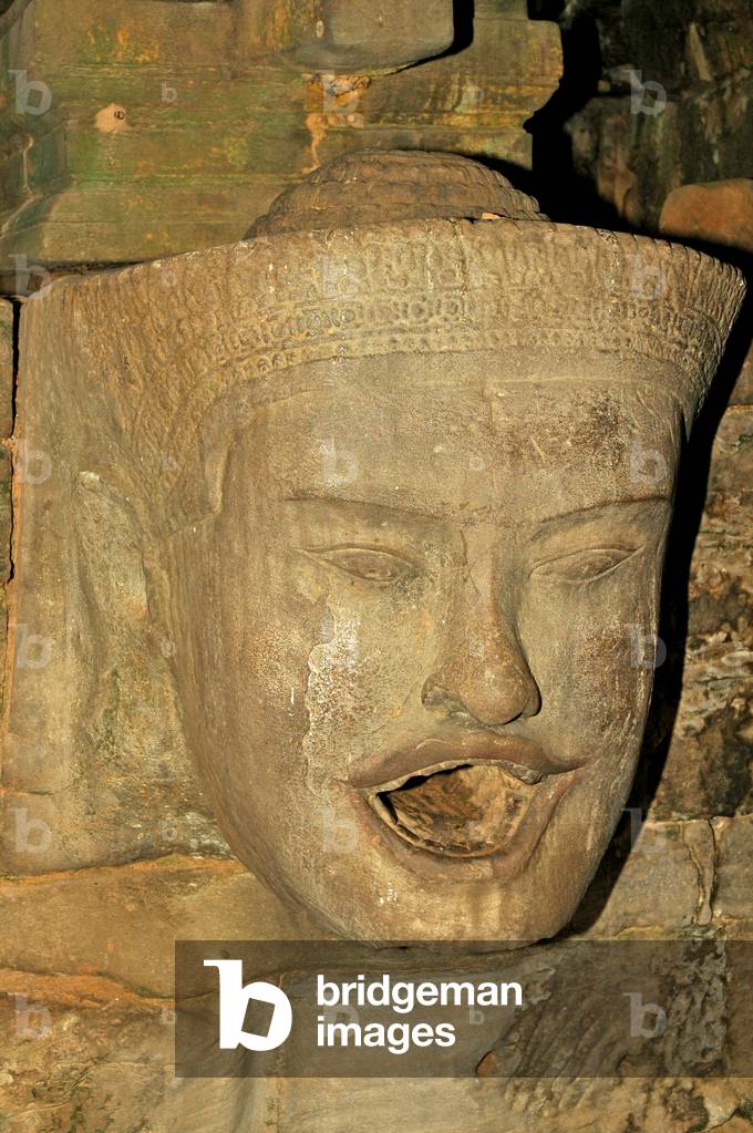 Water spout with head of a god, Prasat Preah Neak Pean, Siem Reap,  Cambodia
