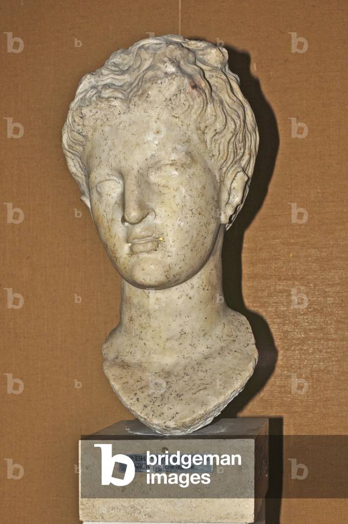 Bust of Apollo, God of light, music & science, Butrot, 4th Century BC, Tirana, Albania