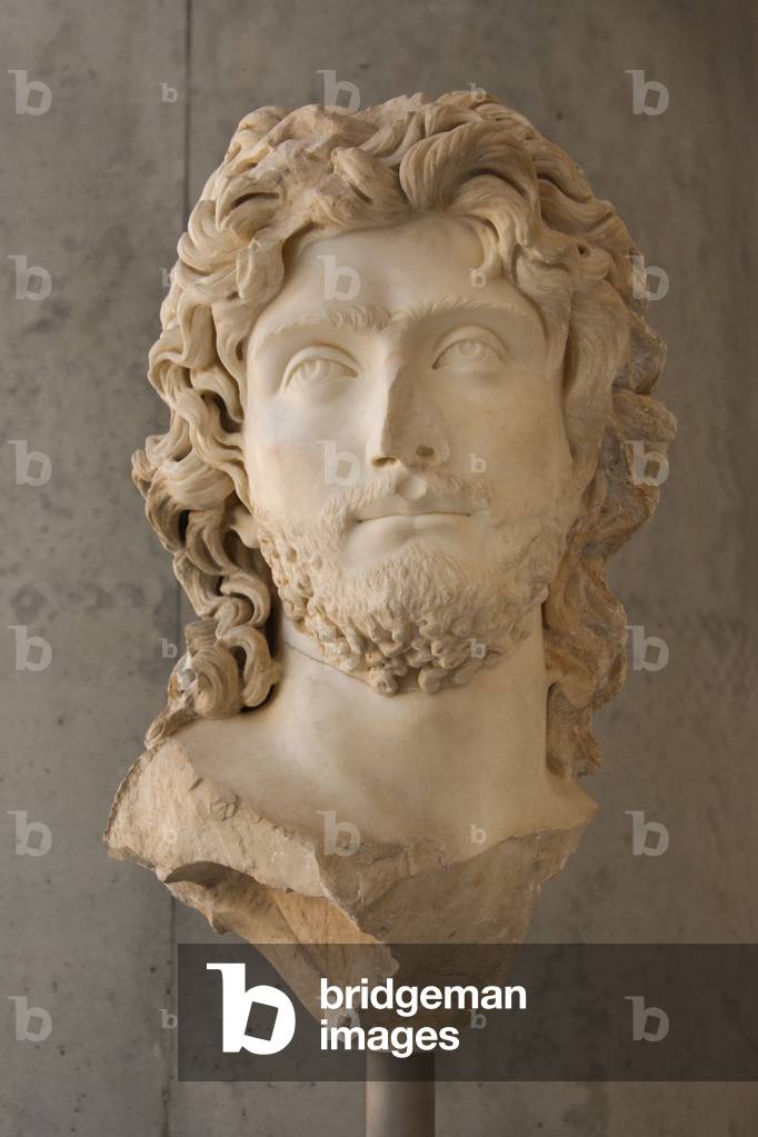 Head of Sauromates II, King of Kimmerian Bosporus, the Acropolis Museum, Athens, Greece (photo)