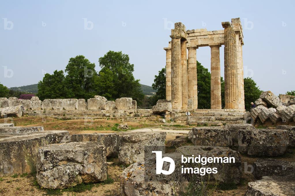 Remains of the Enkoimeterion, Incubation Hall (4th Century BC), Nemea, Peloponnese, Greece (photo)