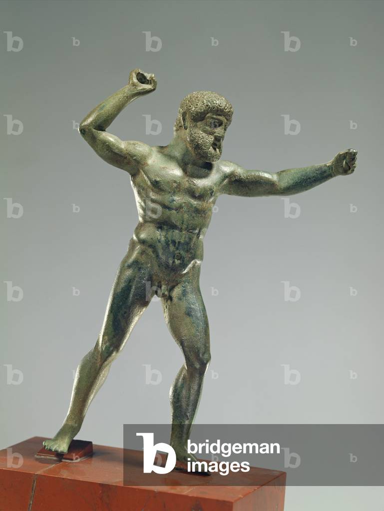 Statuette of Herakles brandishing his club