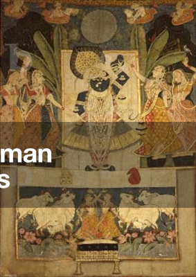 Worship of Srinathaji, Nathdwara, Rajput School, 1800 (painted textile)