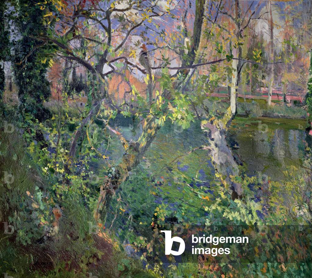 Bild von Gemälde "Die Regenfälle von Moguda", 1917 von Joaquin Mir Trinxet