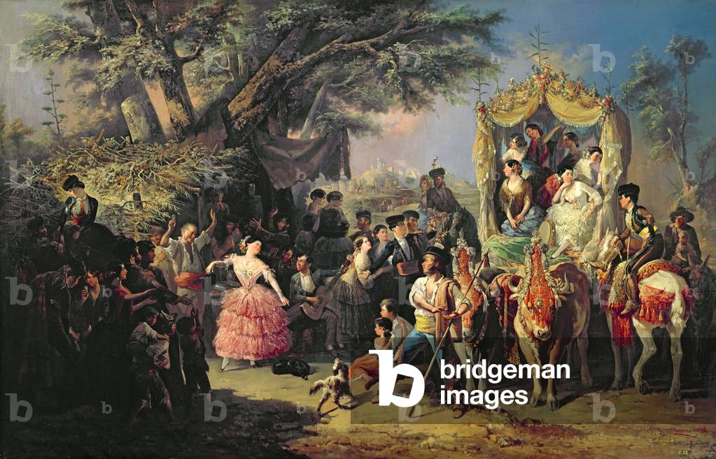 The Santiponce Fair (oil on canvas)