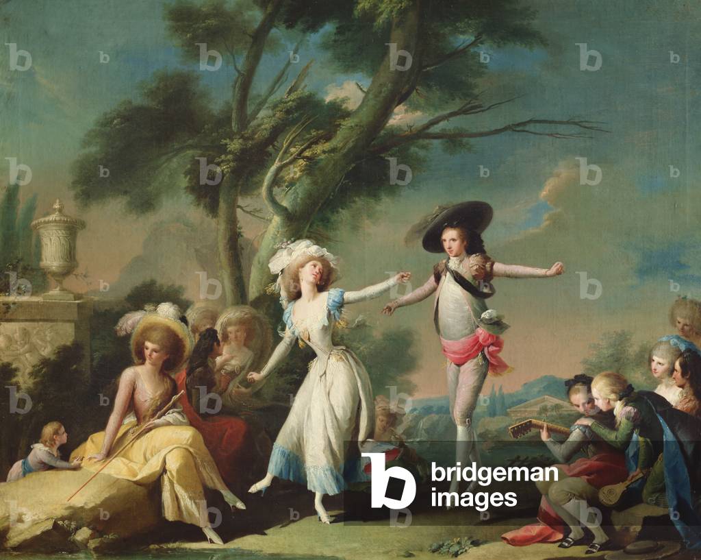 Bild von Gemälde "Dancing the Bolero", 1790 von Jose Camaron