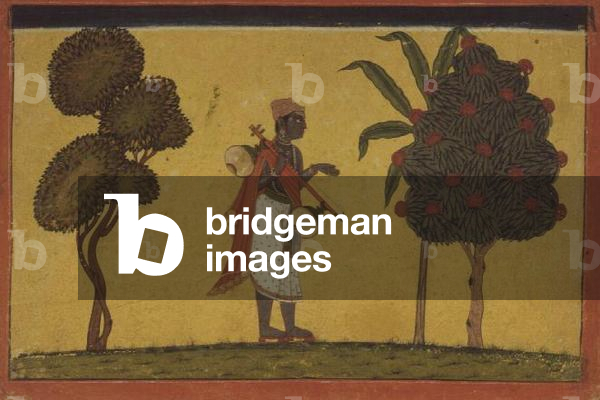47.19/134 Madhavanala with a vine in the forest from a 'Madhavanala Kamakandala' series, Bilaspur, Pahari School, 1725