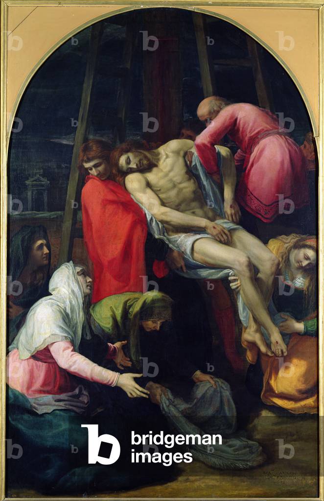 Der Kreuzabstieg, 1595 (Öl auf Leinwand)