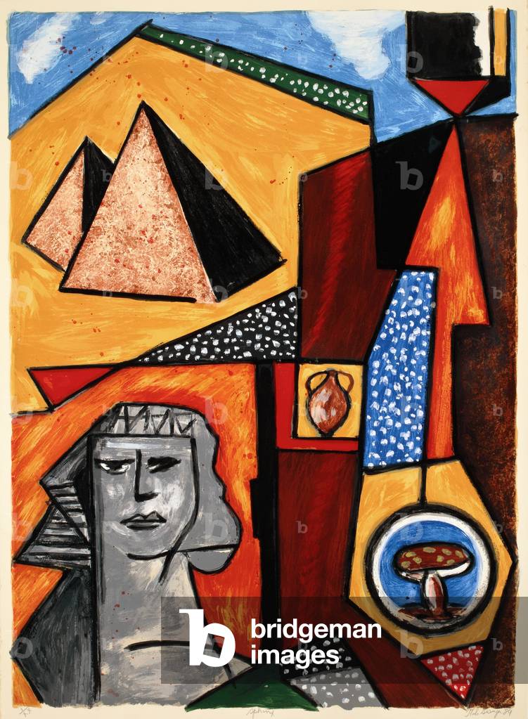 Sphinx, 1989 (colour litho)