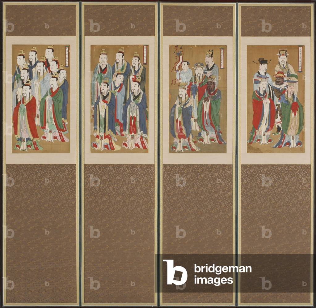 Processional Scene, Choson dynasty (colour on paper & silk)