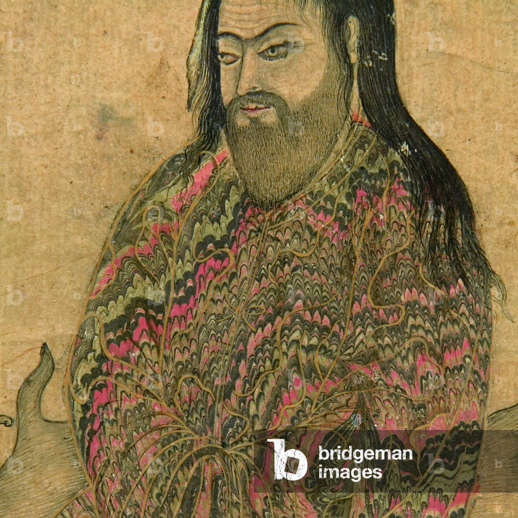Detail from A Dervish, Seated in Contemplation, c.1650 (opaque w/c & gold on paper)