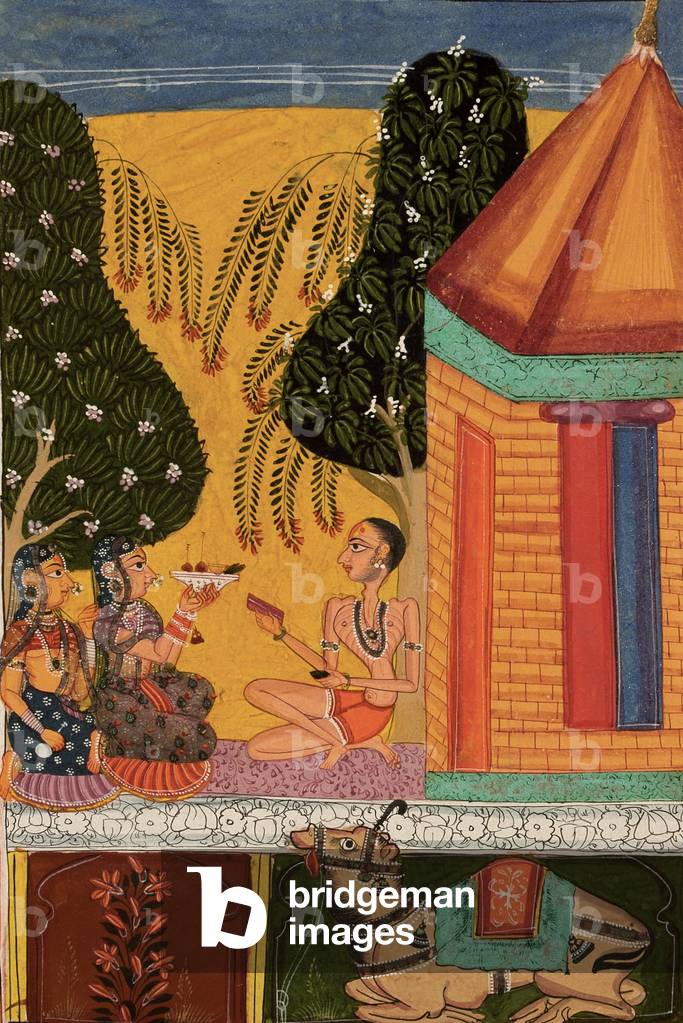 Devgandharati Ragini, c.1665 (opaque w/c, mica & gold on paper)