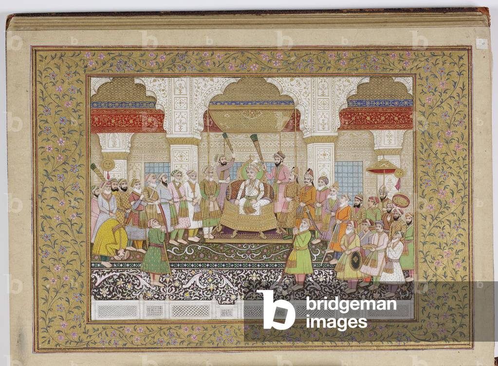 Album of Mughal dynastic genealogy, 1855 (opaque w/c & gold on paper)