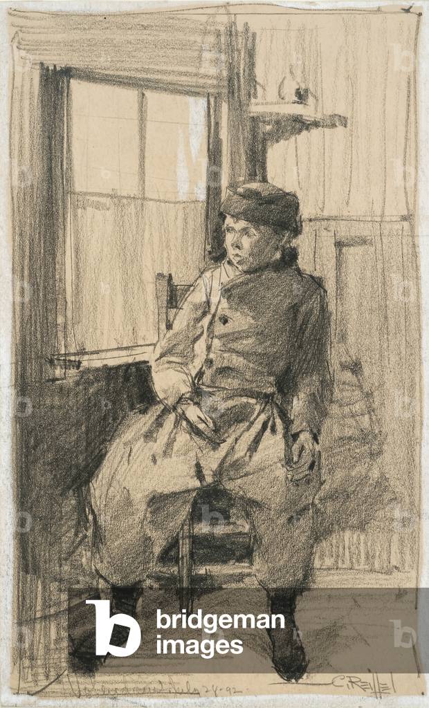Volendam, July 28, 1892 (graphite on paper)