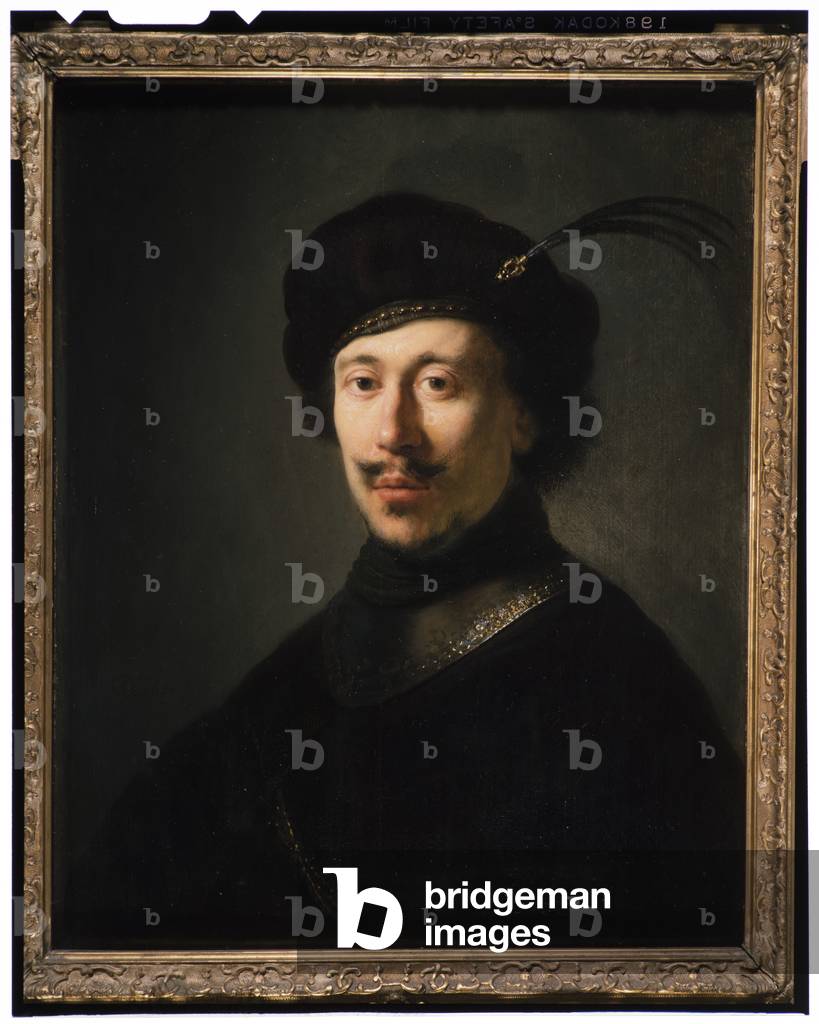 Young Man in a Gorget and Plumed Cap, c.1630 (oil on panel)