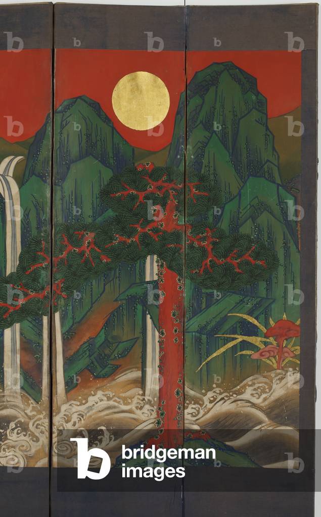 Landscape (tempera & gold leaf on panel)