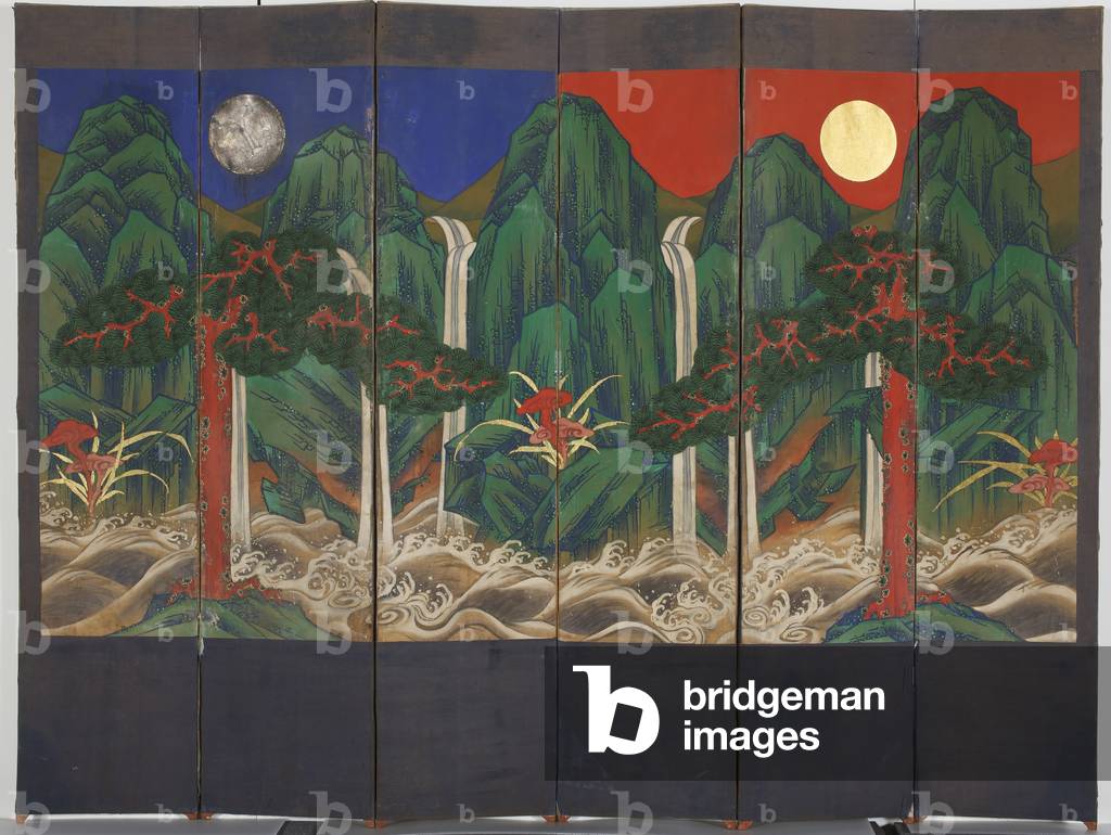 Landscape (tempera & gold leaf on panel)