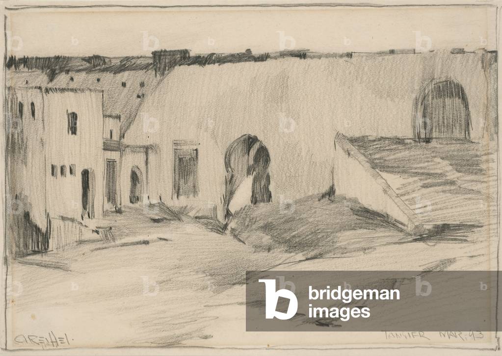 Tangier, March 1893 (graphite on paper)