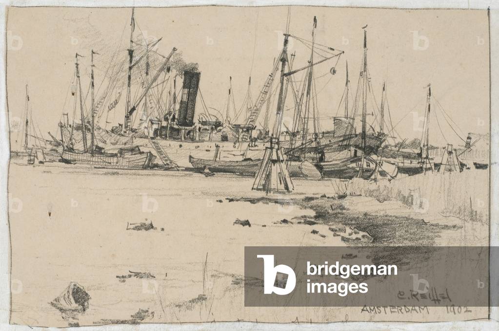Amsterdam, 1902 (graphite on paper)