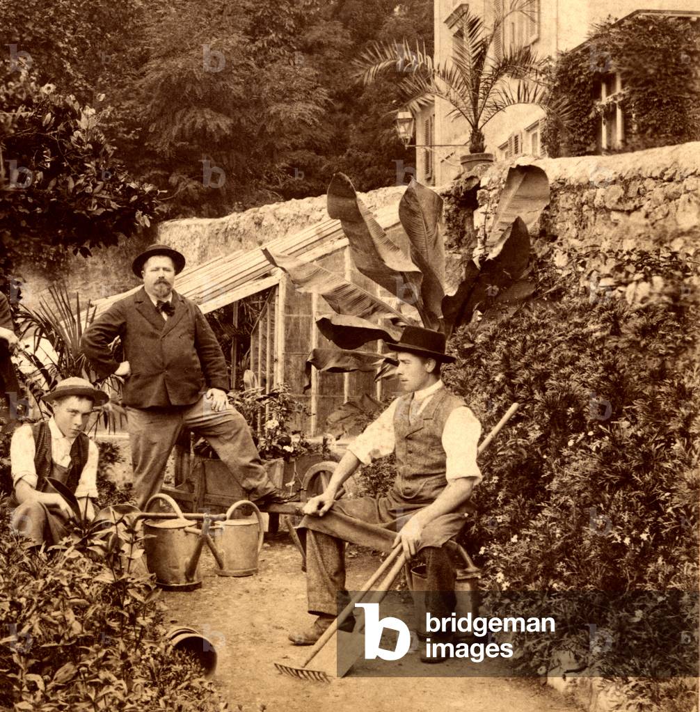 Gardeners, 1900 (sepia photo)