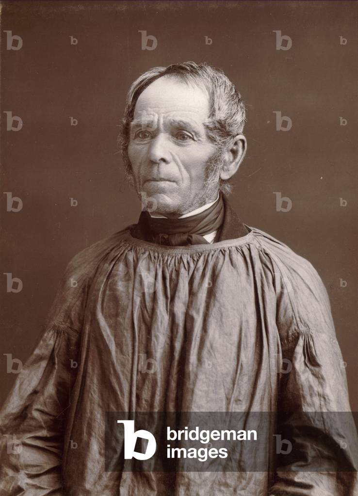 Burgundy peasant, 1890 (b/w photo)